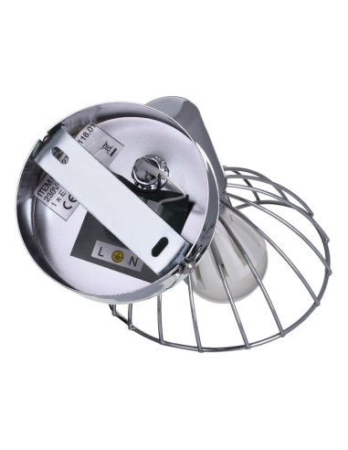 Kinkiet Pojedynczy Sufitowy Ścienny Chrom Activejet Gizel Reflektor E14 Do Salonu