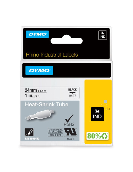 Dymo Przemysłowe Rurki Termokurczliwe- 24Mm X 1,5M