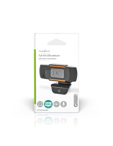Nedis Wcam100Bk Kamera Internetowa 2 Mp 1920 X 1080 Px Usb 2.0 Czarny