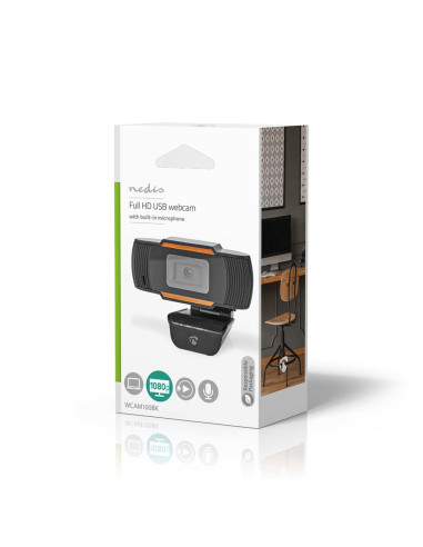 Nedis Wcam100Bk Kamera Internetowa 2 Mp 1920 X 1080 Px Usb 2.0 Czarny