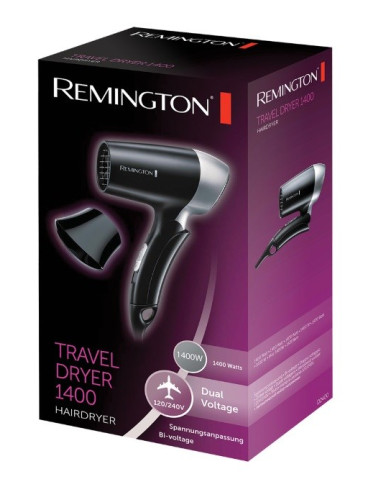 Remington D2400 Suszarka Do Włosów 1400 W Czarny, Srebrny