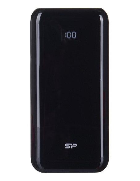 Powerbank Silicon Power Qs28 20000Mah Lcd Qc3.0+Pd 2X Usb A, 1X Musb + 1X Usb C, Czarny