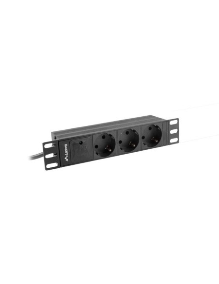 Listwa Rack Lanberg Pdu-03F-0200-Bk (3 X Shuko  16 A (3680 W)  Kolor Czarny)
