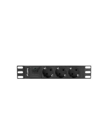 Listwa Rack Lanberg Pdu-03F-0200-Bk (3 X Shuko  16 A (3680 W)  Kolor Czarny)