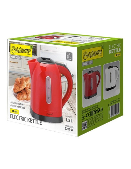 Czajnik Elektryczny Maestro 1,5 L Mr-034-Red