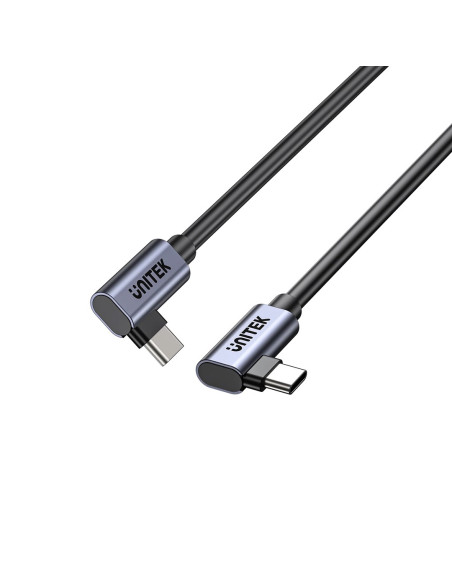 Unitek Kabel Usb-C Kątowy 90°/90° Pd 100W M/M 0,5M