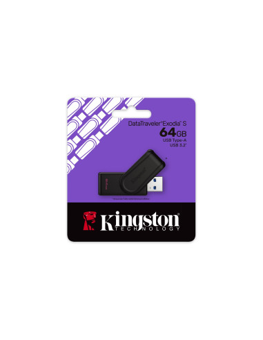 Kingston Flash 64Gb Usb 3.2 Gen 1 Datatraveler Exodia S B+B