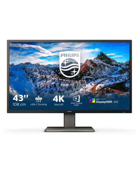 Philips P Line 439P1/00 Led Display 108 Cm (42.5") 3840 X 2160 Px 4K Ultra Hd Czarny