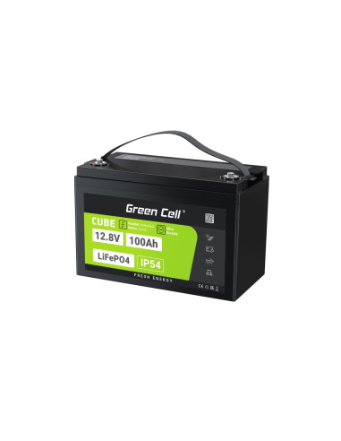 Green Cell Akumulator Lifepo4 Cube 100Ah 12V/12.8V 1280Wh Lfpgc12V100Ah