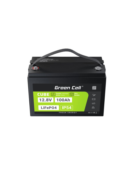 Green Cell Akumulator Lifepo4 Cube 100Ah 12V/12.8V 1280Wh Lfpgc12V100Ah