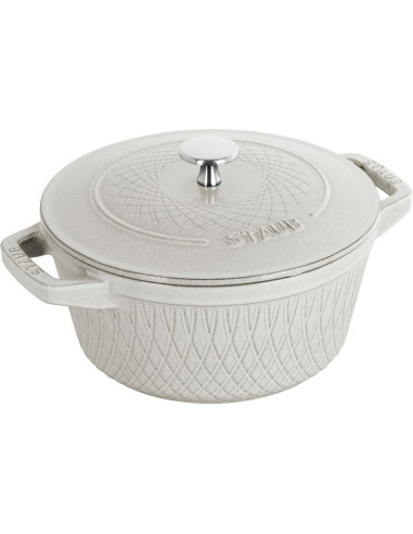 Garnek Żeliwny Okrągły Staub - 4 Ltr, Biała Trufla