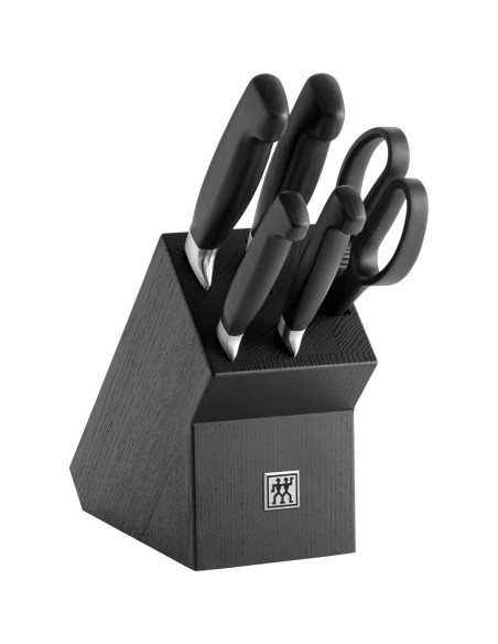 Zestaw 4 Noży W Bloku Zwilling Four Star Czarny