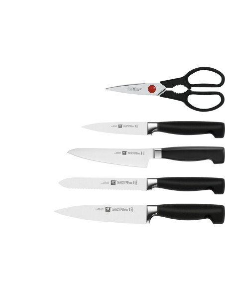 Zestaw 4 Noży W Bloku Zwilling Four Star Czarny