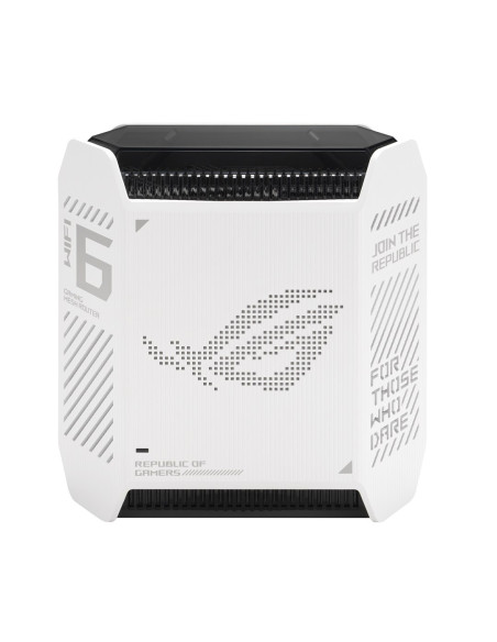 Asus Rog Rapture Gt6 Tri-Band (2.4 Ghz/5 Ghz/5 Ghz) Wi-Fi 6 (802.11Ax) Biały 4 Wewnętrzne