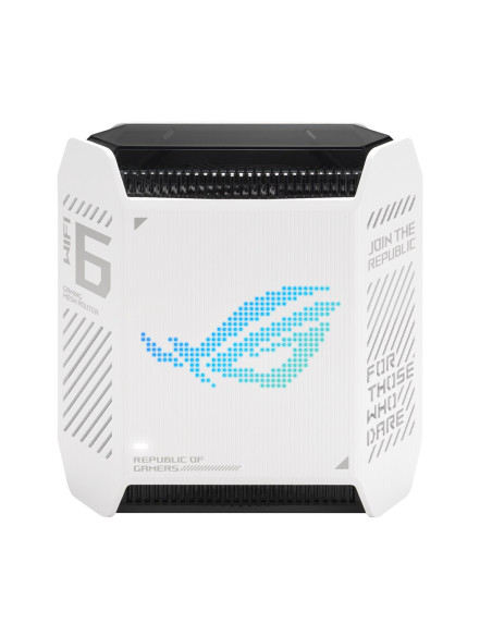 Asus Rog Rapture Gt6 Tri-Band (2.4 Ghz/5 Ghz/5 Ghz) Wi-Fi 6 (802.11Ax) Biały 4 Wewnętrzne