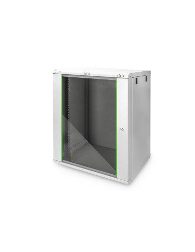 Digitus Szafa Sieciowa Wisząca Dynamic 19" 16U Rack 600X450, Drzwi Szyba, Szary, Niedzielona, Złożona, 60Kg