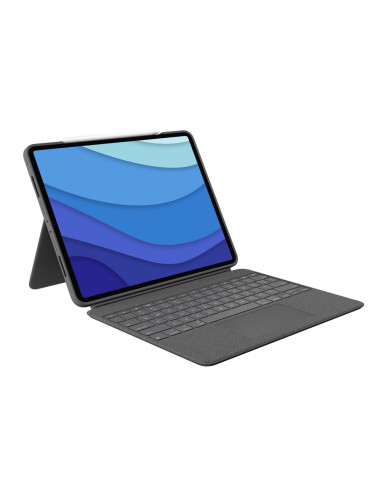 Logitech Combo Touch Qwertz Niemiecki Smart Connector Szary