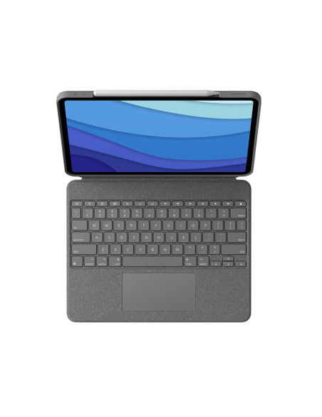 Logitech Combo Touch Qwertz Niemiecki Smart Connector Szary