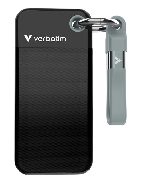 Verbatim Pocket Ssd 2 Tb Usb Type-C 3.2 Gen 2 (3.1 Gen 2) Czarny, Szary