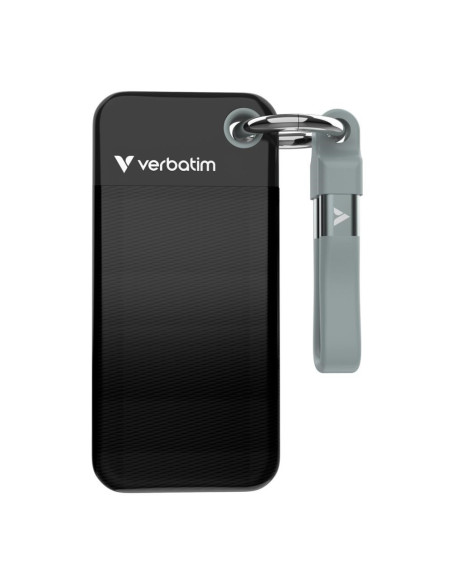 Verbatim Pocket Ssd 2 Tb Usb Type-C 3.2 Gen 2 (3.1 Gen 2) Czarny, Szary