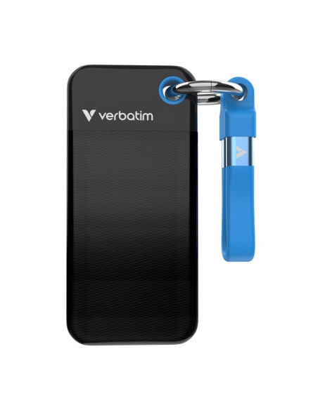 Verbatim Pocket Ssd 2 Tb Usb Type-C 3.2 Gen 2 (3.1 Gen 2) Czarny, Niebieski