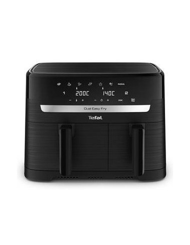 Tefal Dual Easy Fry Essential Airfryer Ey901N, 2700 W, 8.3 L, Juodas