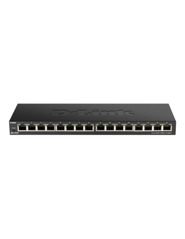 D-Link Dgs-1016S Nie Zarządzany Gigabit Ethernet (10/100/1000) Czarny