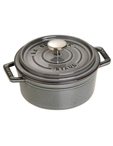 Garnek Żeliwny Okrągły Staub - 400 Ml, Grafitowy