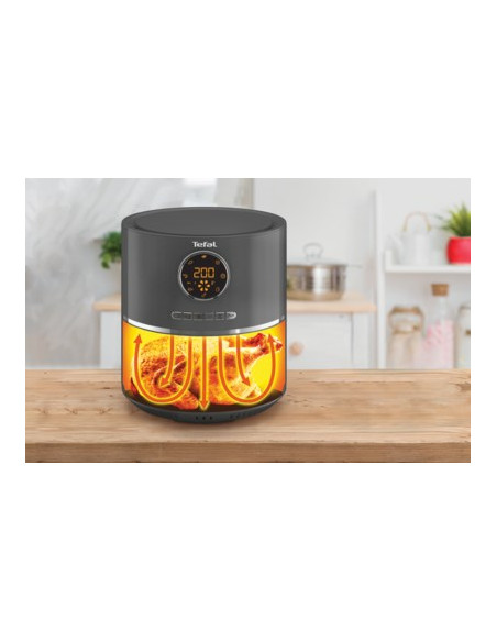 Tefal Ultra Fry Digital Ey111B Pojedyńczy 4,2 L 1400 W Frytkownica Na Gorące Powietrze Szary