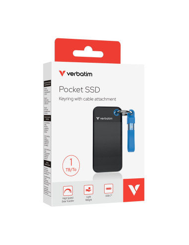 Dysk Ssd 1Tb Verbatim Pocket Ssd Usb 3.2/Niebieski Sprzedaż Detaliczna