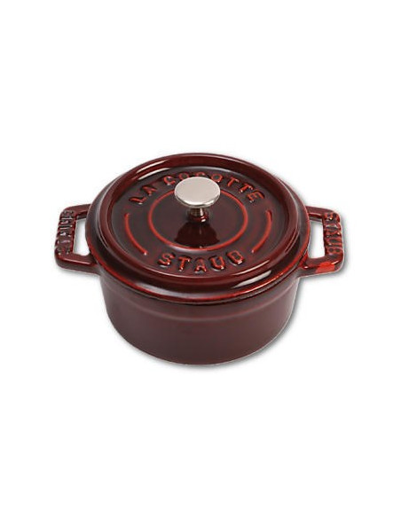Mini Garnek Żeliwny Okrągły Staub - 250Ml, Grenadynowy