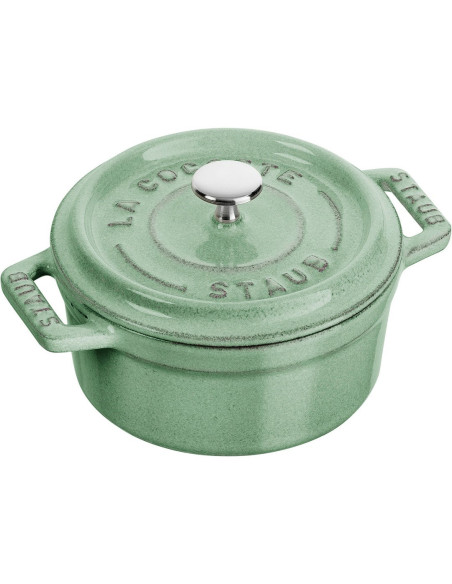 Staub Mini Cocotte Mini Garnek Żeliwny Okrągły 250 Ml, Miętowy
