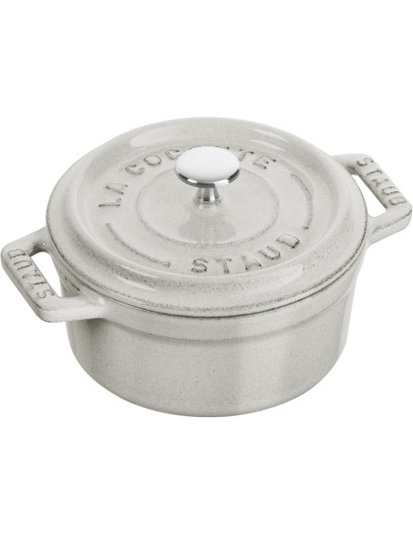 Staub Mini Cocotte Mini Garnek Żeliwny Okrągły 250 Ml, Truflowy
