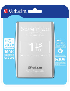 Verbatim Store 'N' Go Zewnętrzny Dysk Twarde 1000 Gb Srebrny
