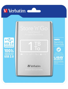 Verbatim Store 'N' Go Zewnętrzny Dysk Twarde 1000 Gb Srebrny 2
