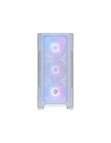 Msi Mag Forge M100R Midi Tower Przezroczysty, Biały