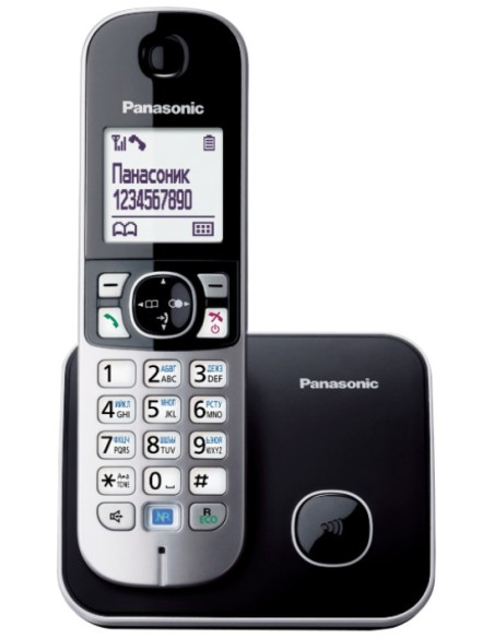 Panasonic Kx-Tg6811 Telefon W Systemie Dect Nazwa I Identyfikacja Dzwoniącego Czarny
