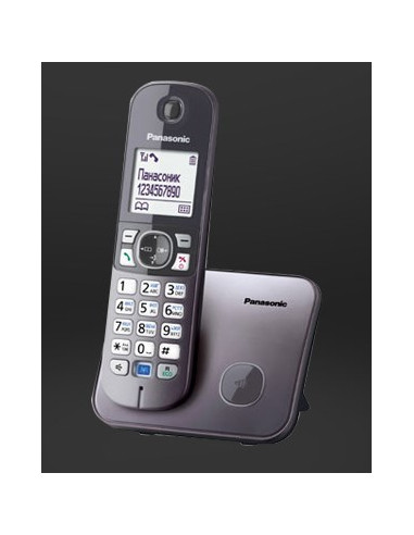 Panasonic Kx-Tg6811 Telefon W Systemie Dect Nazwa I Identyfikacja Dzwoniącego Czarny