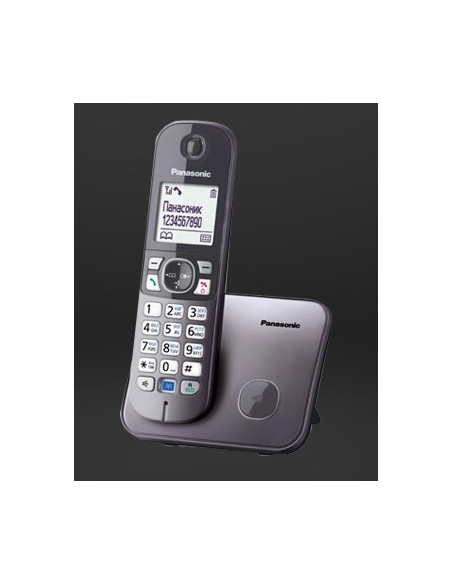 Panasonic Kx-Tg6811 Telefon W Systemie Dect Nazwa I Identyfikacja Dzwoniącego Czarny