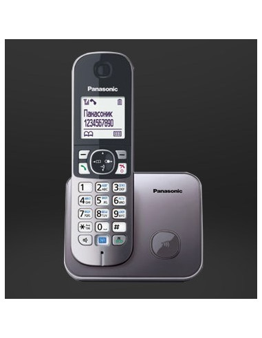 Panasonic Kx-Tg6811 Telefon W Systemie Dect Nazwa I Identyfikacja Dzwoniącego Czarny