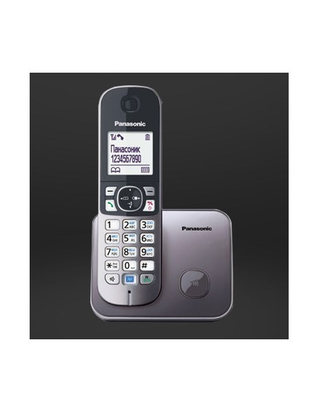 Panasonic Kx-Tg6811 Telefon W Systemie Dect Nazwa I Identyfikacja Dzwoniącego Czarny
