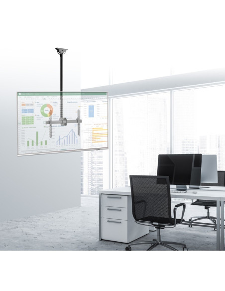 Techly Ica-Cplb 946S Uchwyt Do Tablic Informacyjnych 177,8 Cm (70") Czarny