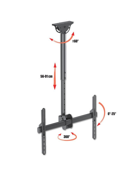 Techly Ica-Cplb 946S Uchwyt Do Tablic Informacyjnych 177,8 Cm (70") Czarny