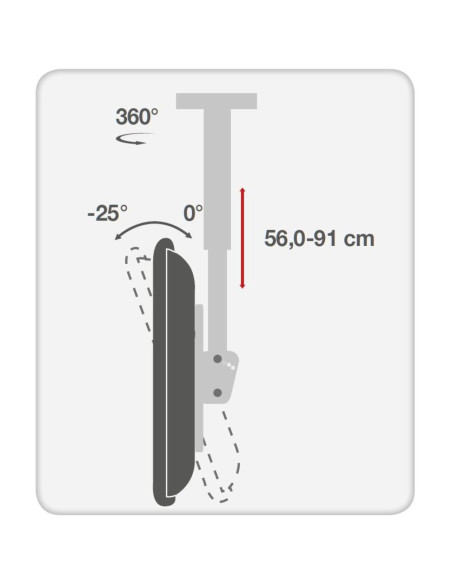 Techly Ica-Cplb 946S Uchwyt Do Tablic Informacyjnych 177,8 Cm (70") Czarny