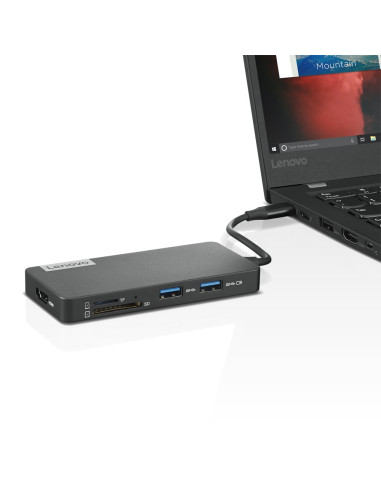 Lenovo Gx90T77924 Stacja Dokująca Usb 3.2 Gen 1 (3.1 Gen 1) Type-C Szary