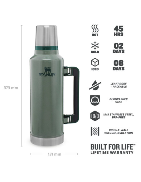Stanley Termos Legendary Classic - Hammertone Green 1,9L