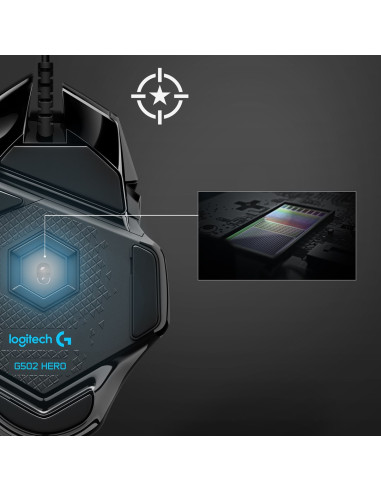 Mysz Usb Optical G502 Black 910-005470 Logitech