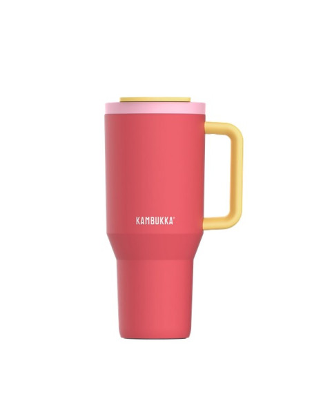 Kubek Termiczny Z Teleskopową Słomką Kambukka Rio Tumbler 950Ml Pink Papaya
