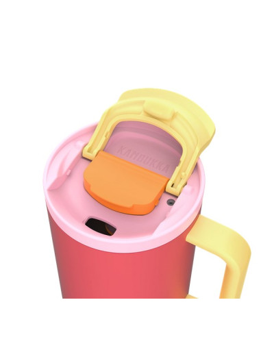 Kubek Termiczny Z Teleskopową Słomką Kambukka Rio Tumbler 950Ml Pink Papaya