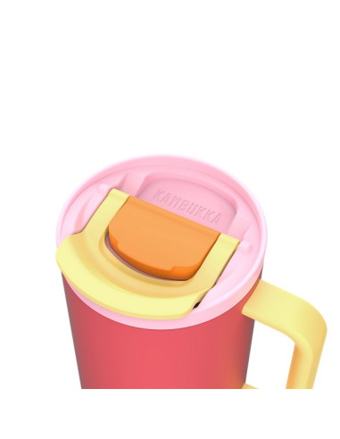 Kubek Termiczny Z Teleskopową Słomką Kambukka Rio Tumbler 950Ml Pink Papaya
